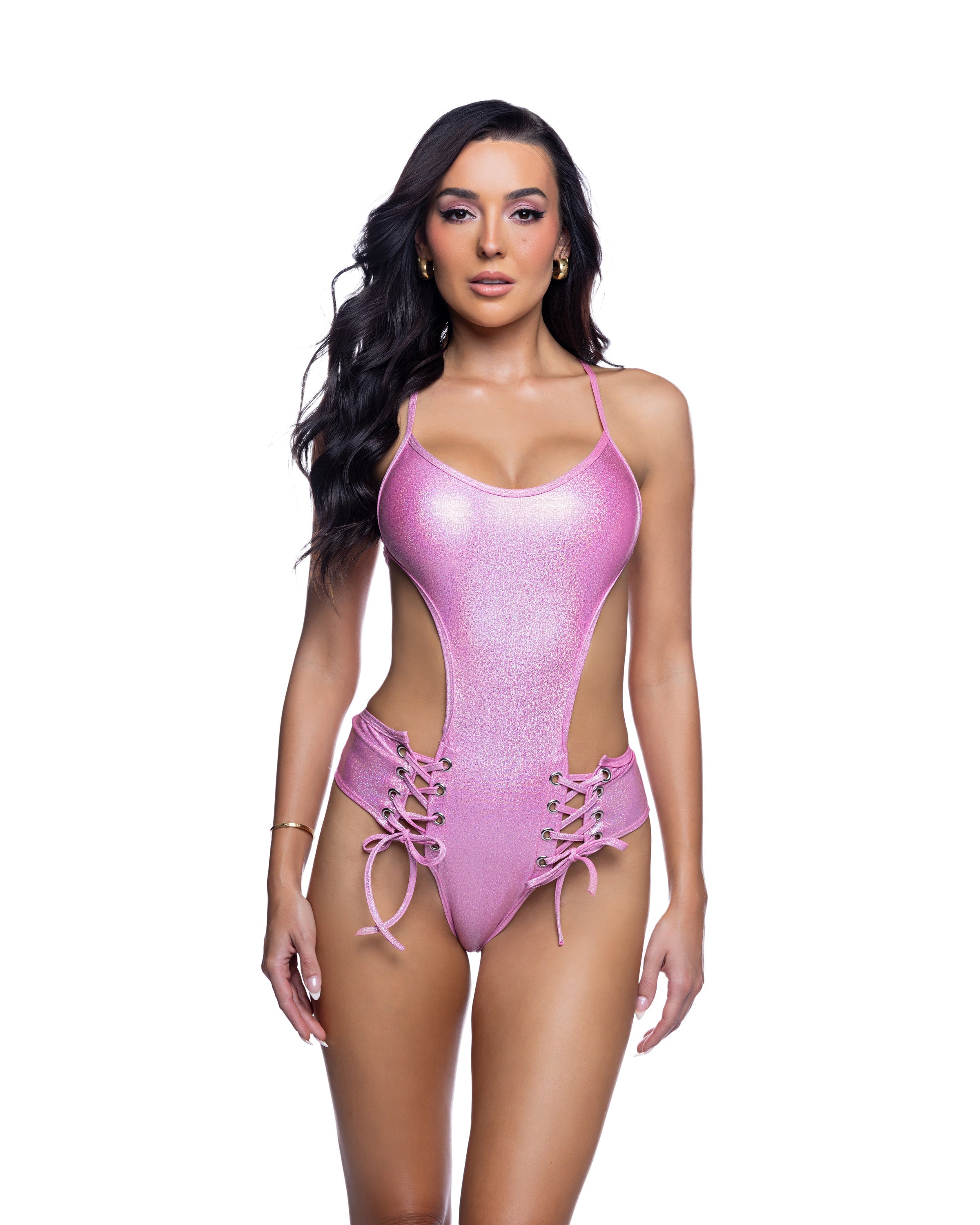 Lace-Up Festival Bodysuit - Melted Glam LLC