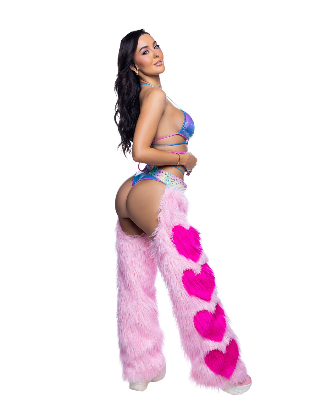 Faux Fur Heart Chaps - Melted Glam LLC
