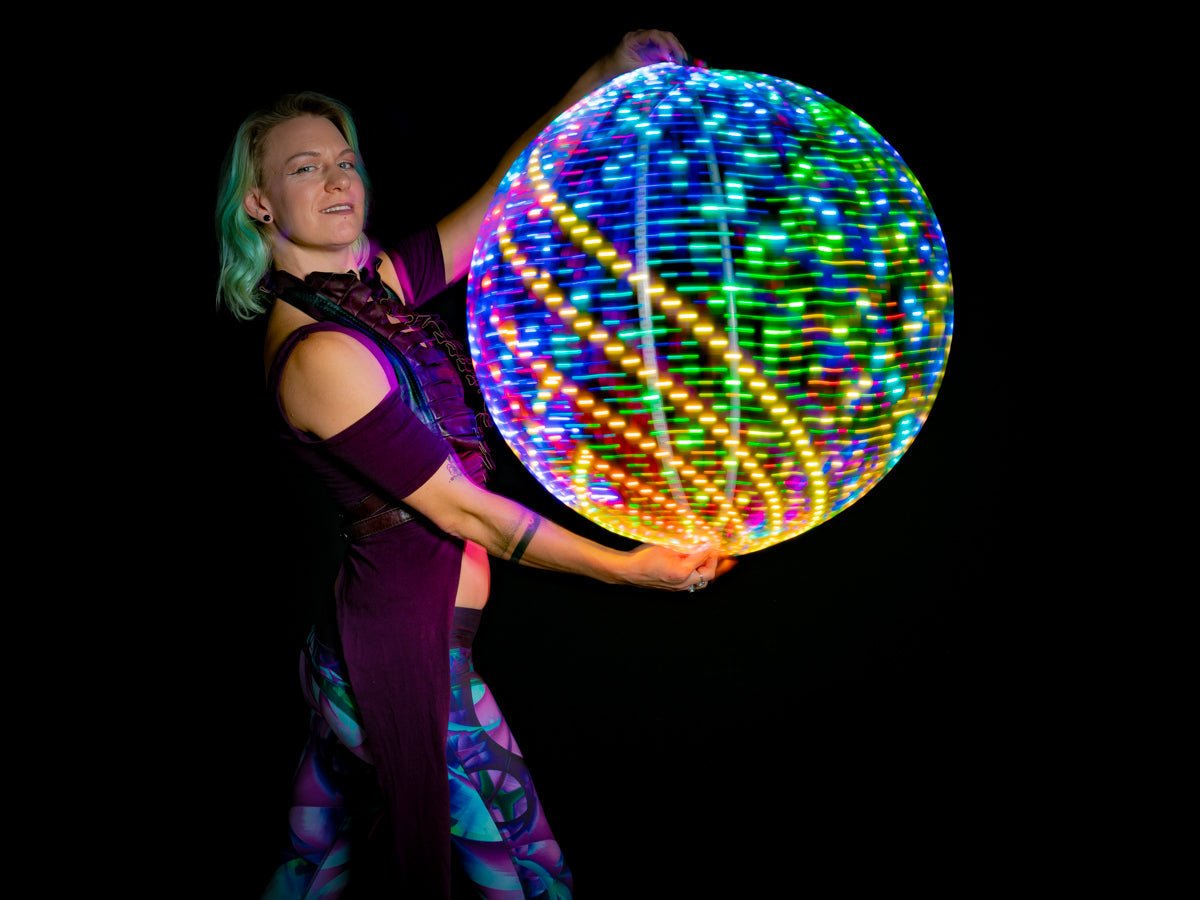 Ready to Ship Atomic V LED Hoops -LED Hoop- Melted Glam LLC