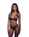 Obsidian Spark Mesh Bralette & Bikini Set - Melted Glam LLC