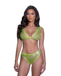 LI754 - Think Sparkle Rhinestone Bralette 2pc Set -Lingerie- Melted Glam LLC