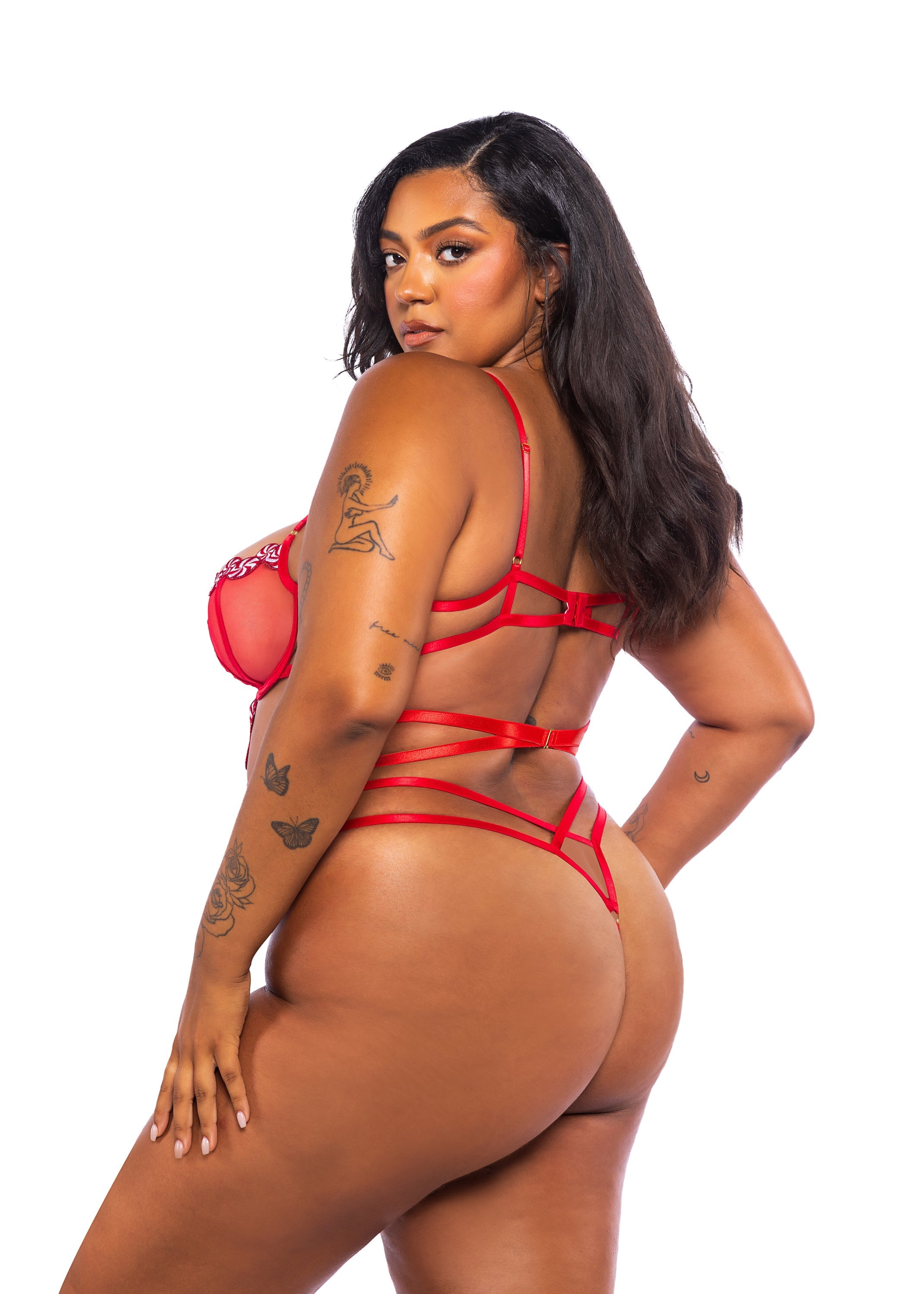 Peppermint Kiss Teddy -Lingerie- Melted Glam LLC