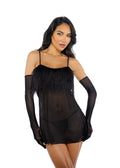 Amelia 2-Piece Feather Babydoll -Lingerie- Melted Glam LLC