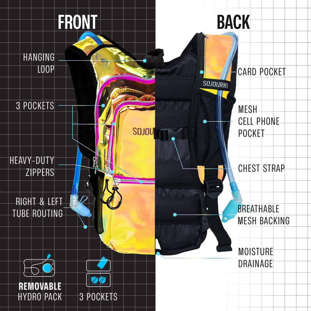 Hydration Pack Backpack (Medium) -Hydration Pack (M)- Melted Glam LLC