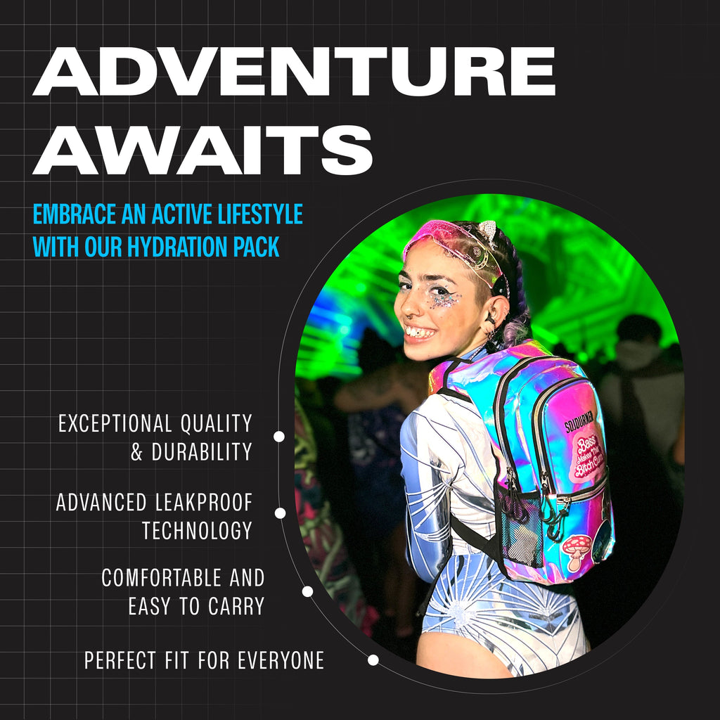 Hydration Pack Backpack (Medium) -Hydration Pack (M)- Melted Glam LLC