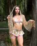 Gold Sequin Scarf -Accessory- Melted Glam LLC