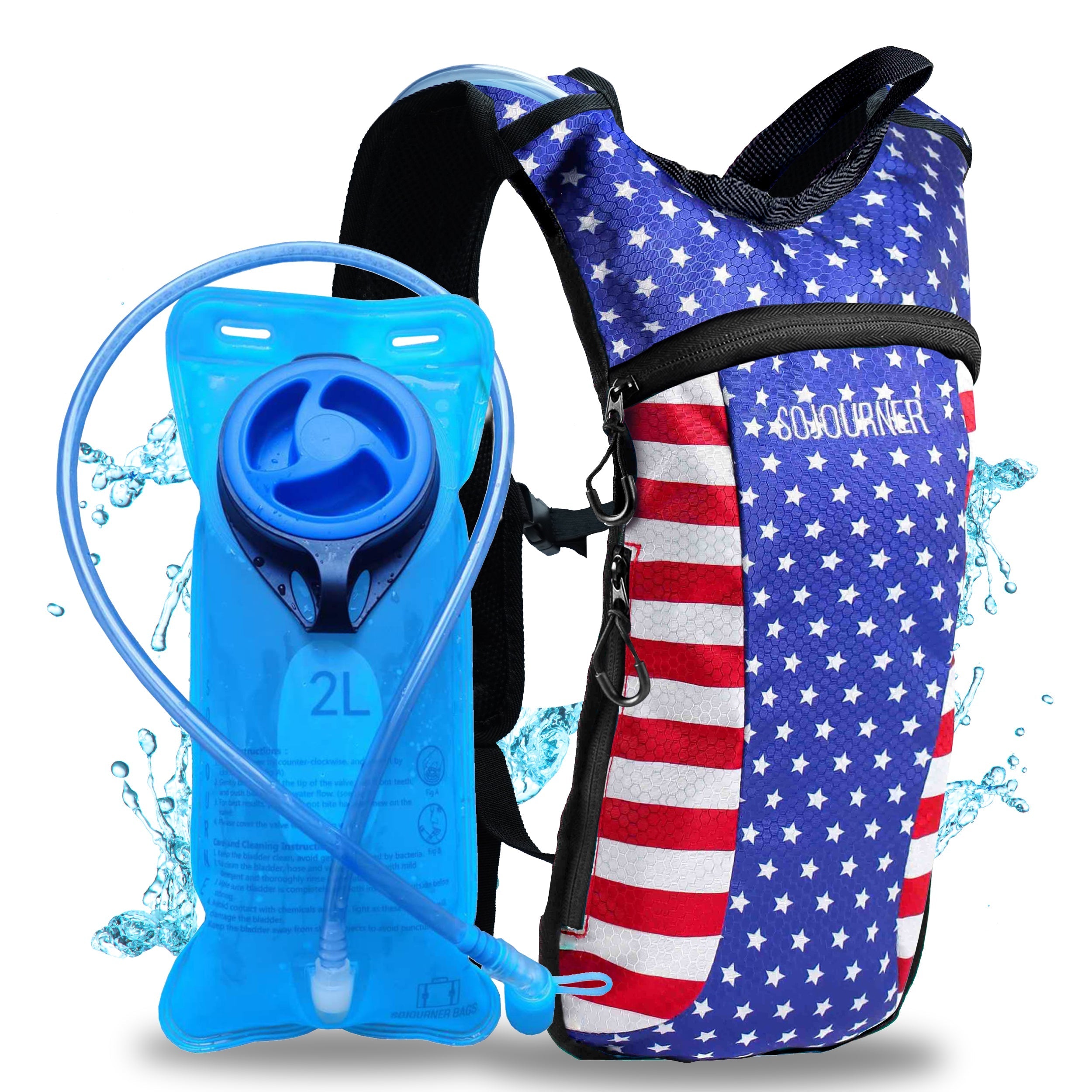 Hydration Pack Backpack (Small) -Hydration Pack (S)- Melted Glam LLC