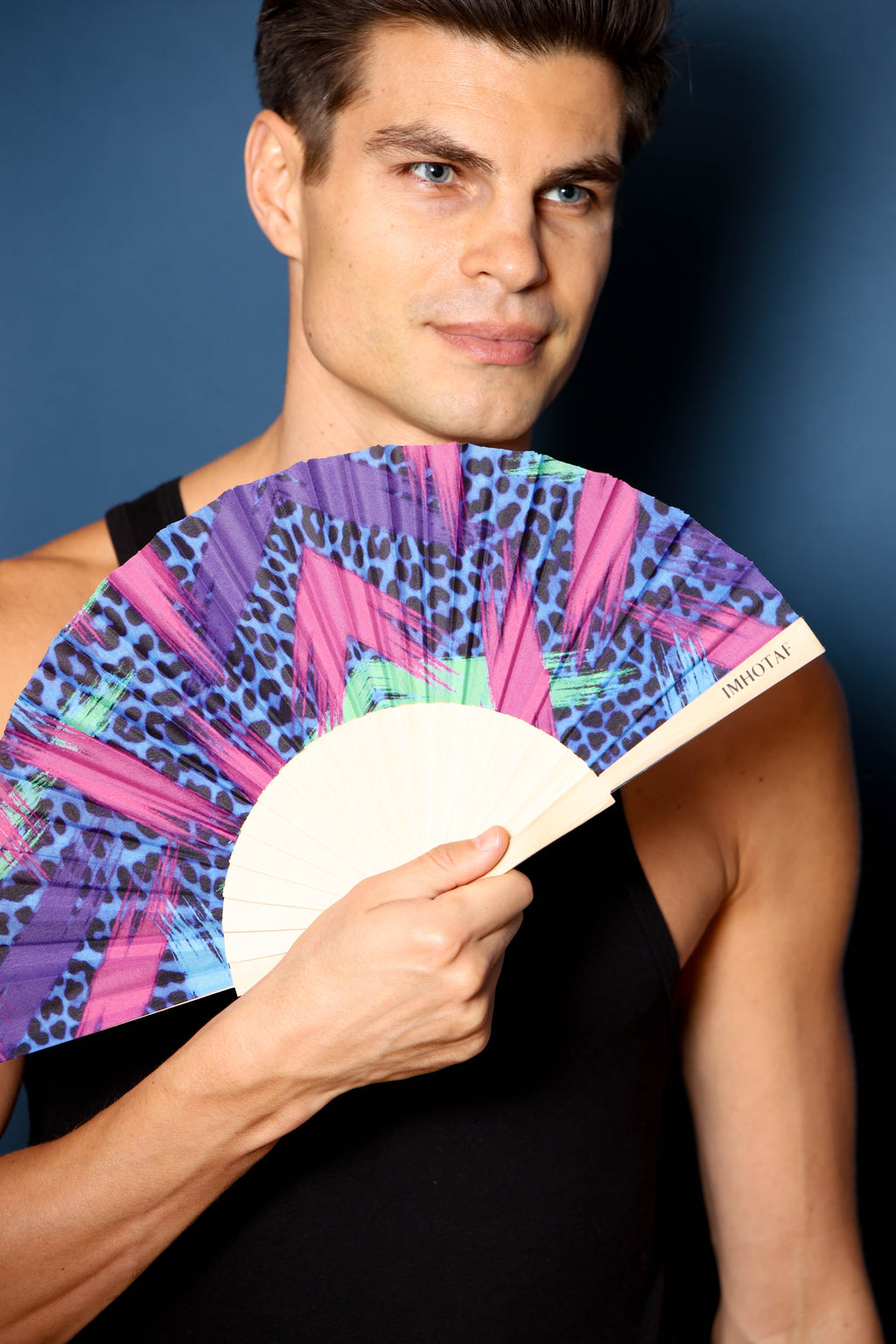 Pop Leopard Hand Fan -Hand fan- Melted Glam LLC