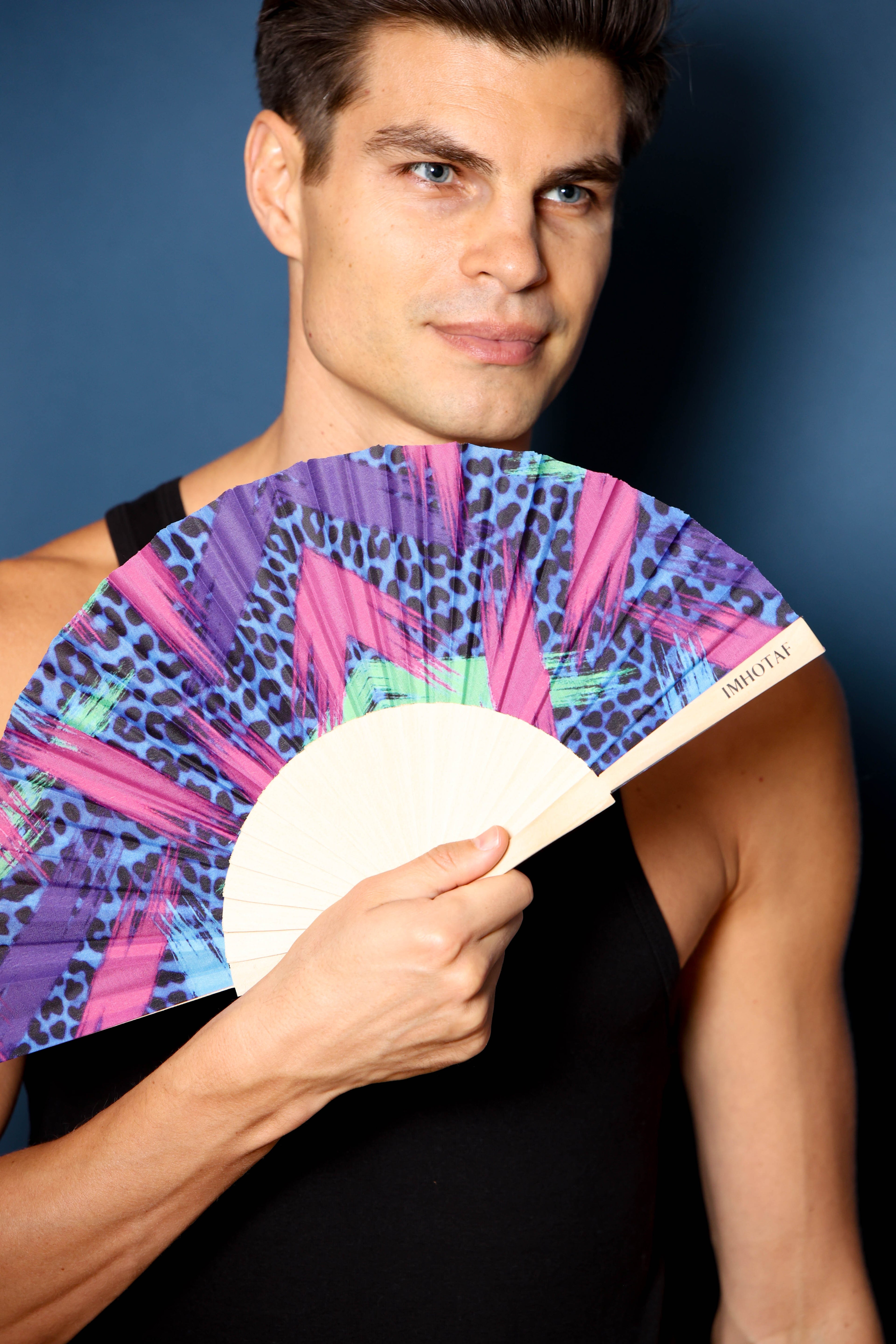 Pop Leopard Hand Fan -Hand fan- Melted Glam LLC