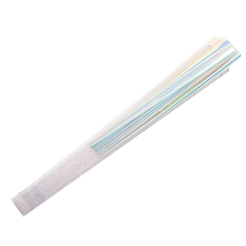 Holographic Crystal Mermaid XL Hand Fan -Hand fan- Melted Glam LLC