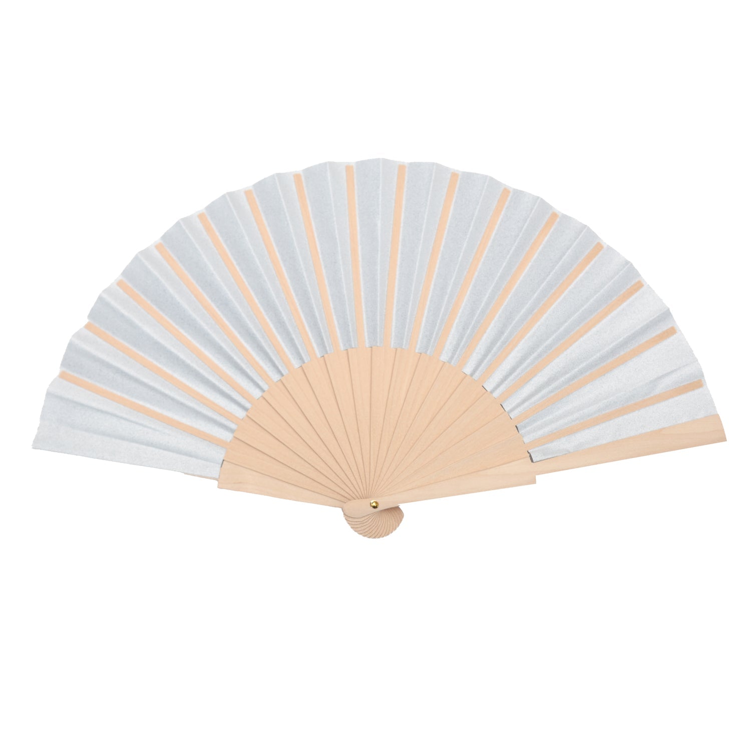 Silver Sparkle Hand Fan -Hand fan- Melted Glam LLC