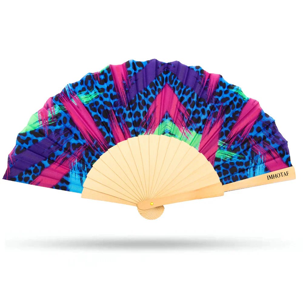 Pop Leopard Hand Fan -Hand fan- Melted Glam LLC