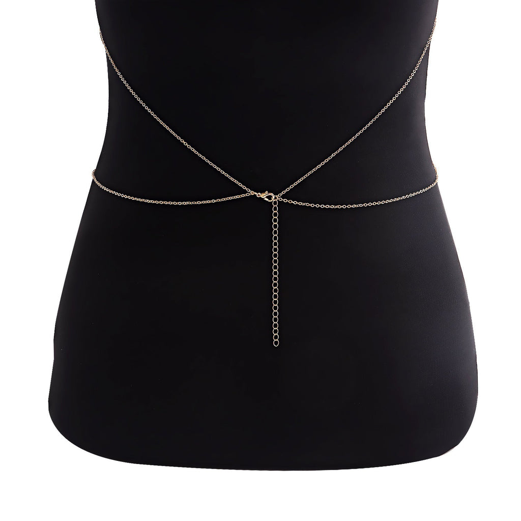 Bikini Chain Punk-style Nightclub Sexy Halter Body Waist Chain -Body Jewelry- Melted Glam LLC