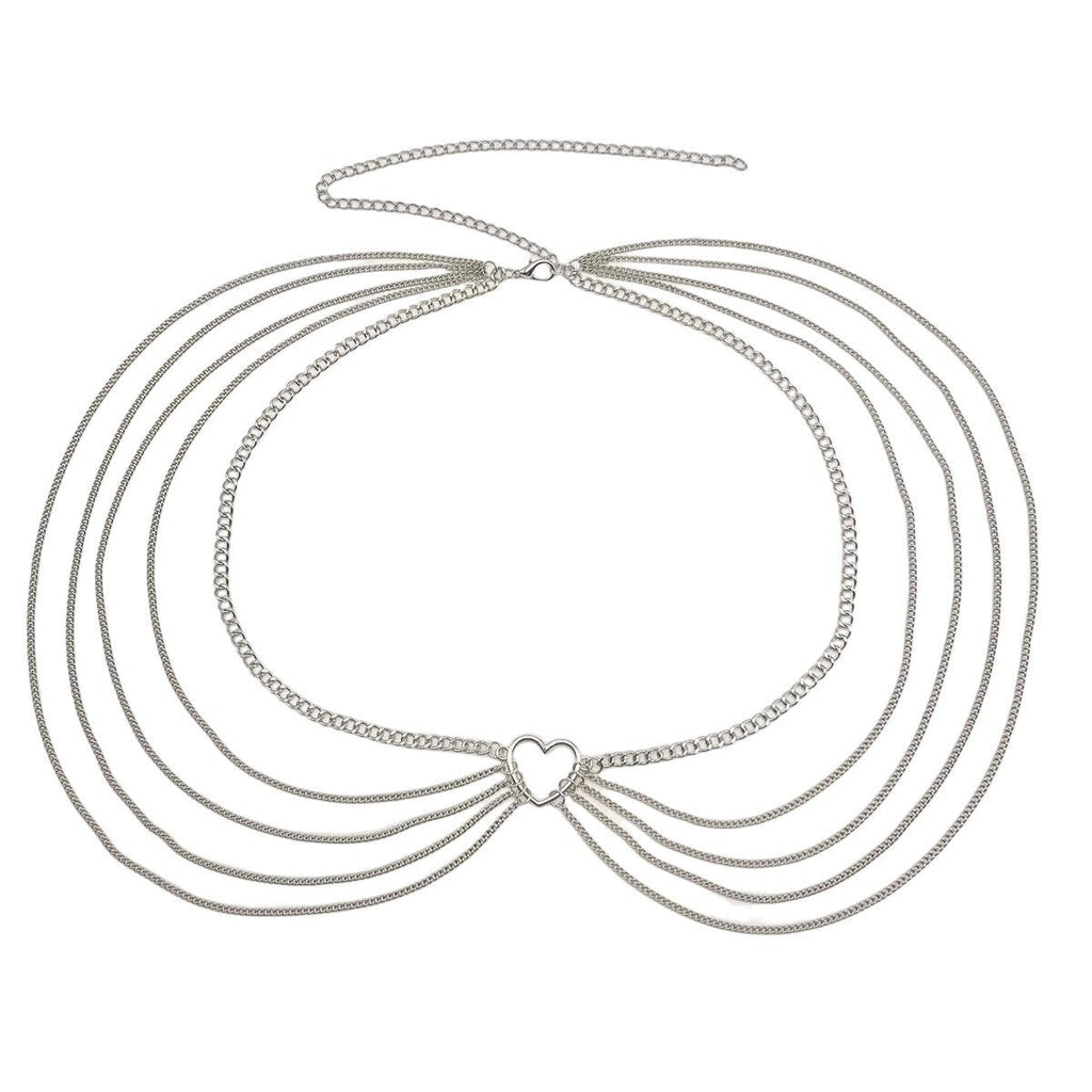 Sexy Beach Bikini Thin Belly Chain Simple Geometric Exaggerated Fringe Waist Chain Jewelry -Body Jewelry- Melted Glam LLC