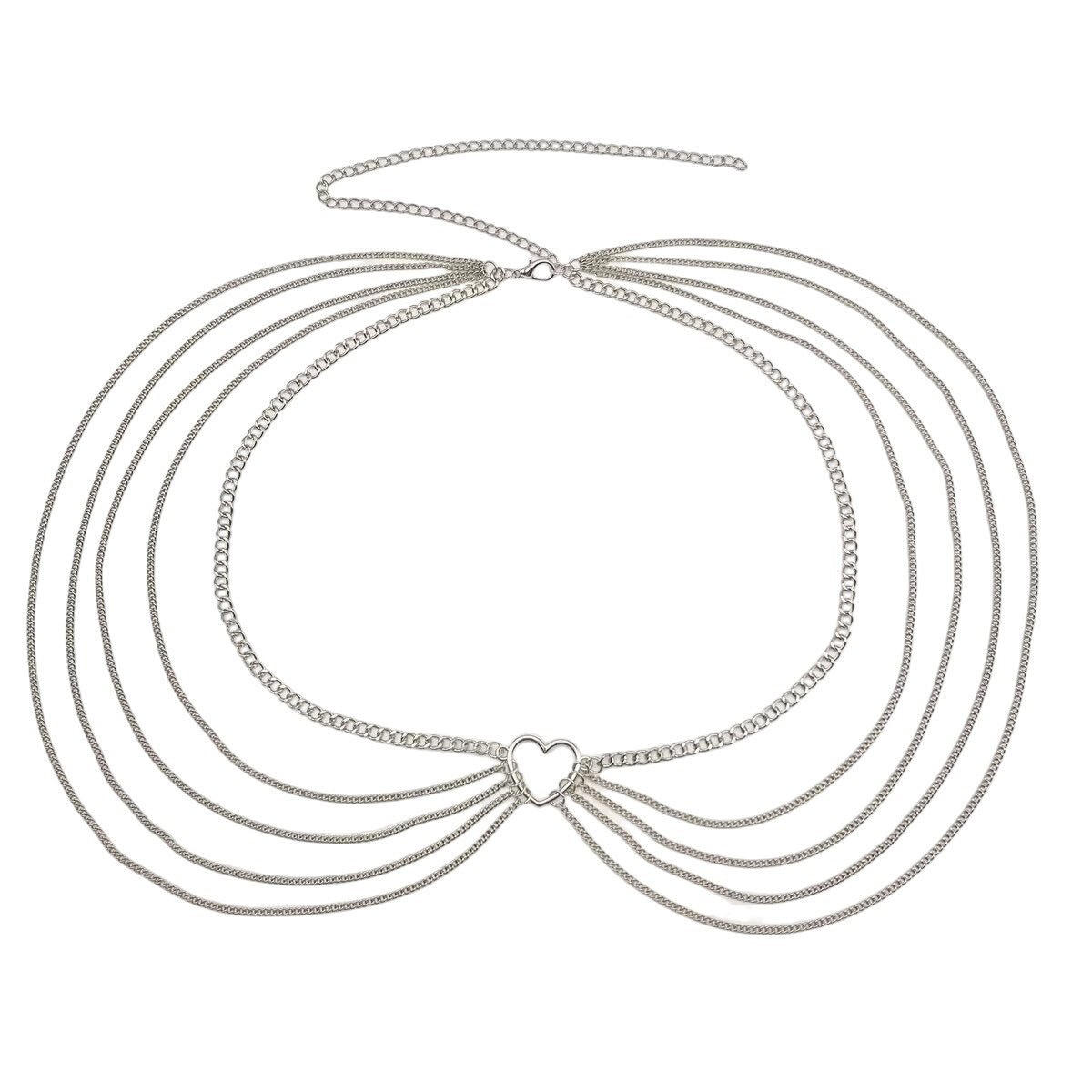 Sexy Beach Bikini Thin Belly Chain Simple Geometric Exaggerated Fringe Waist Chain Jewelry -Body Jewelry- Melted Glam LLC
