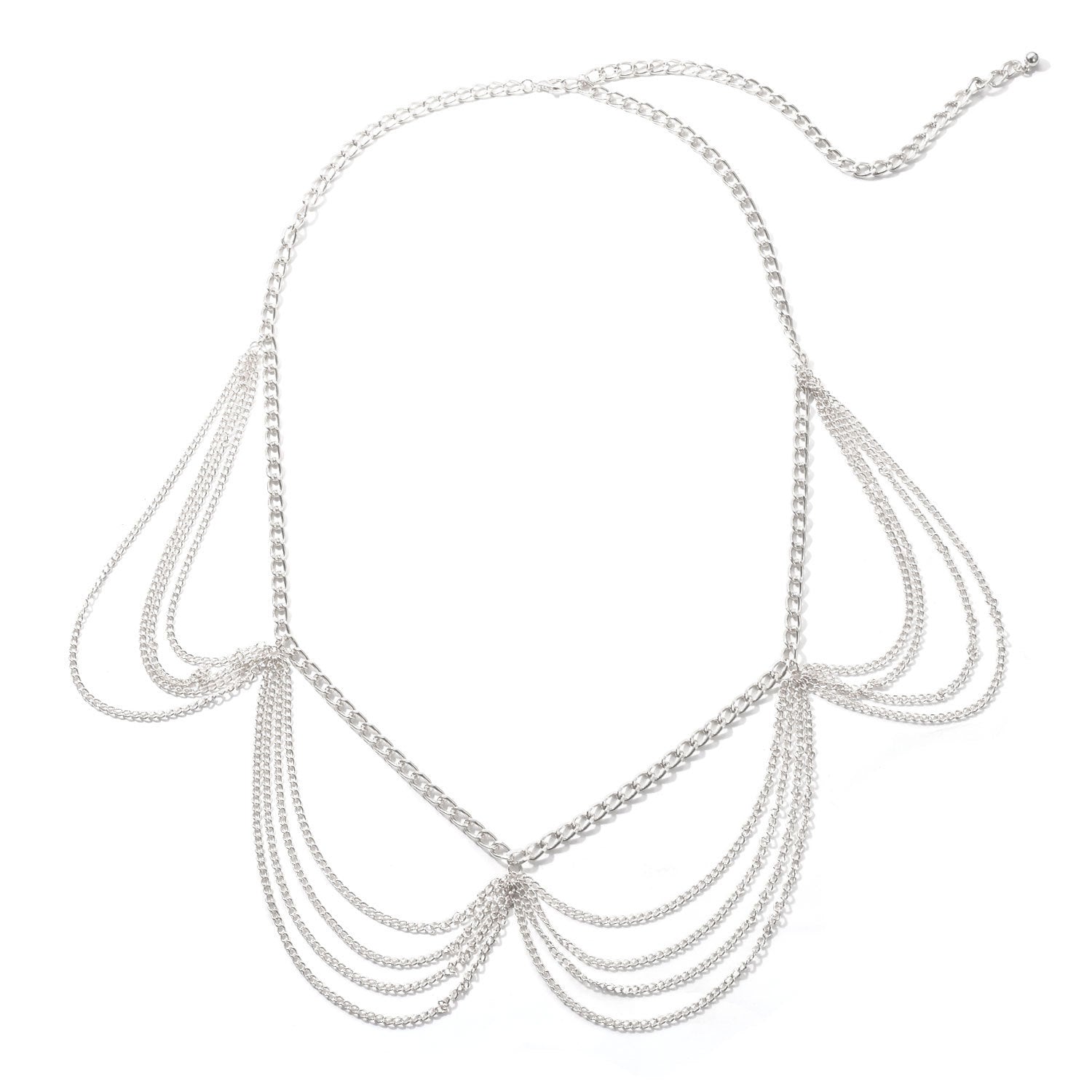 Sexy Beach Bikini Thin Belly Chain Simple Geometric Exaggerated Fringe Waist Chain Jewelry -Body Jewelry- Melted Glam LLC