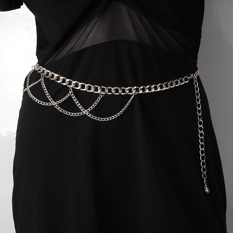 Fashion Multi Layer Belly Body Chain Bikini Metal Rave Body Waist Chain -Body Jewelry- Melted Glam LLC