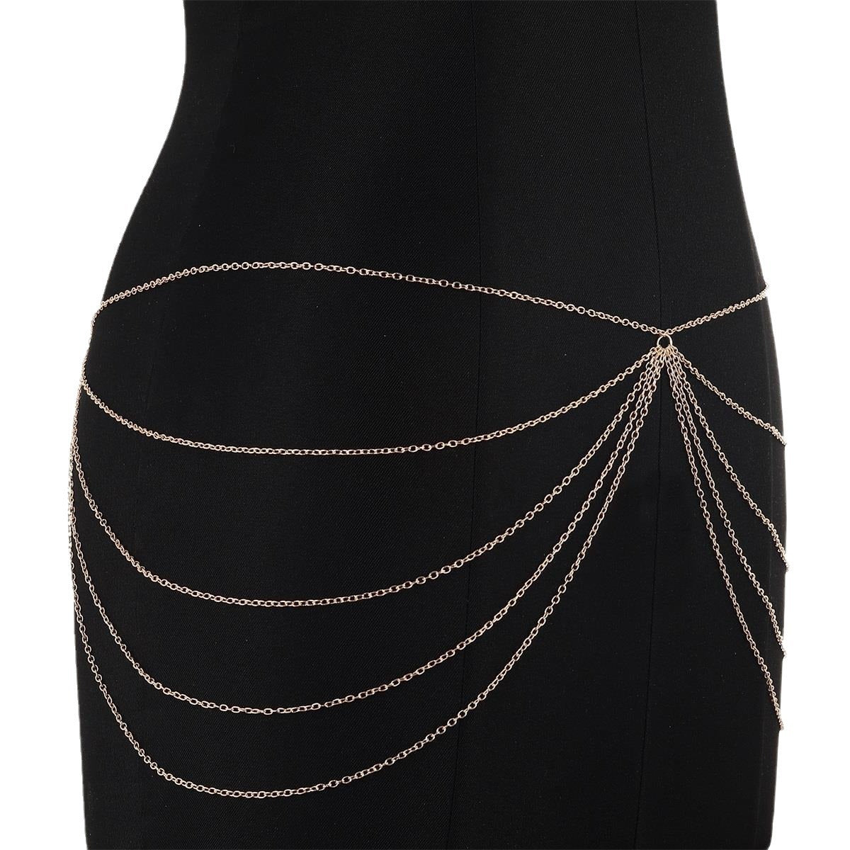 Sexy Multi-Layer Bikini Decoration Waist Chain Body Chain -Body Jewelry- Melted Glam LLC