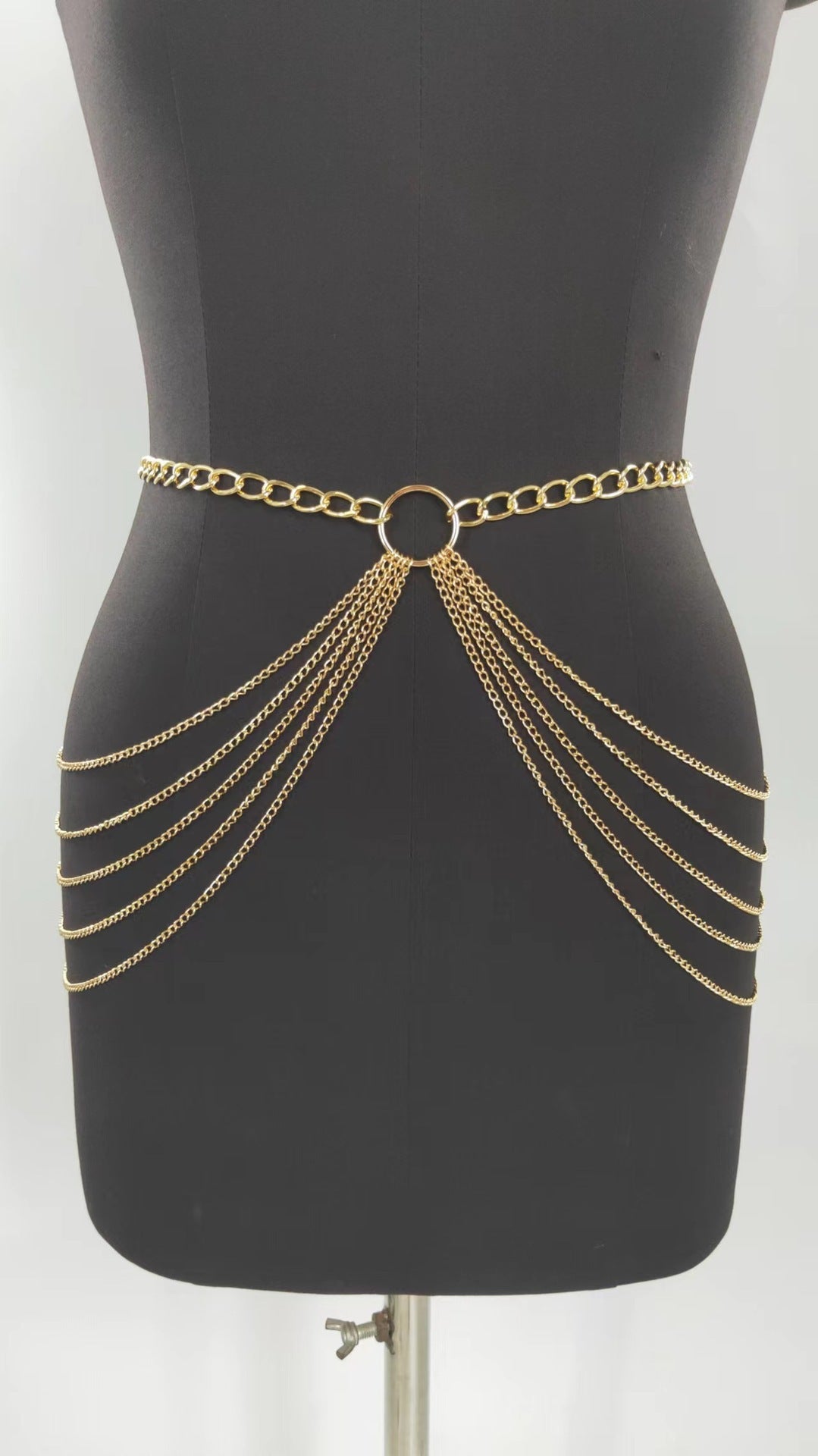 Sexy Beach Bikini Thin Belly Chain Simple Geometric Exaggerated Fringe Waist Chain -Body Jewelry- Melted Glam LLC