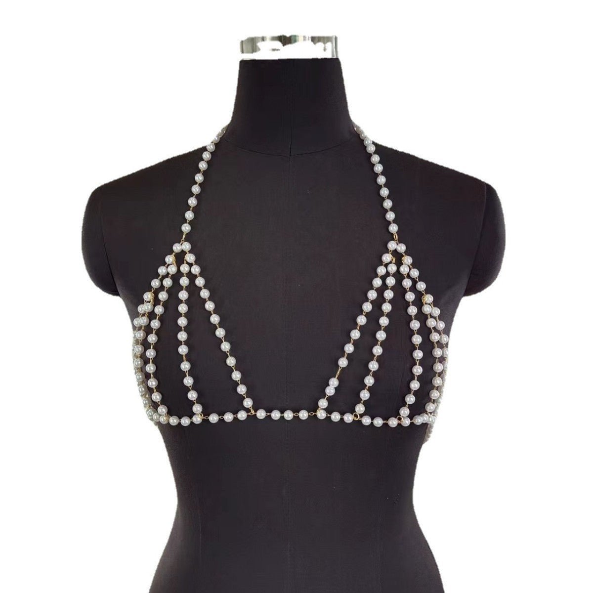 Sexy Beach Bikini Lingeries Bra Pearl body Chain -Body Jewelry- Melted Glam LLC