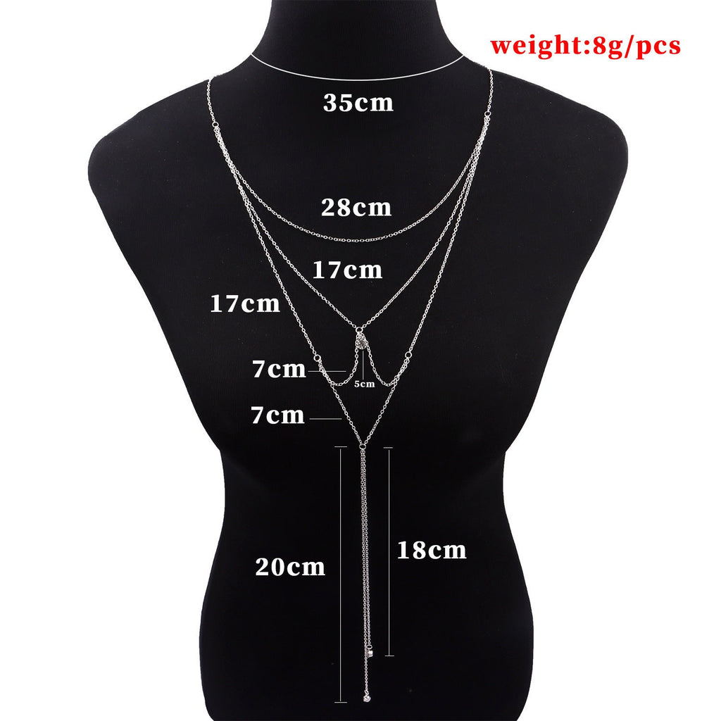 Sexy Body Chain Dress Body Jewelry Multilayer Bikini Waist Chain -Body Jewelry- Melted Glam LLC