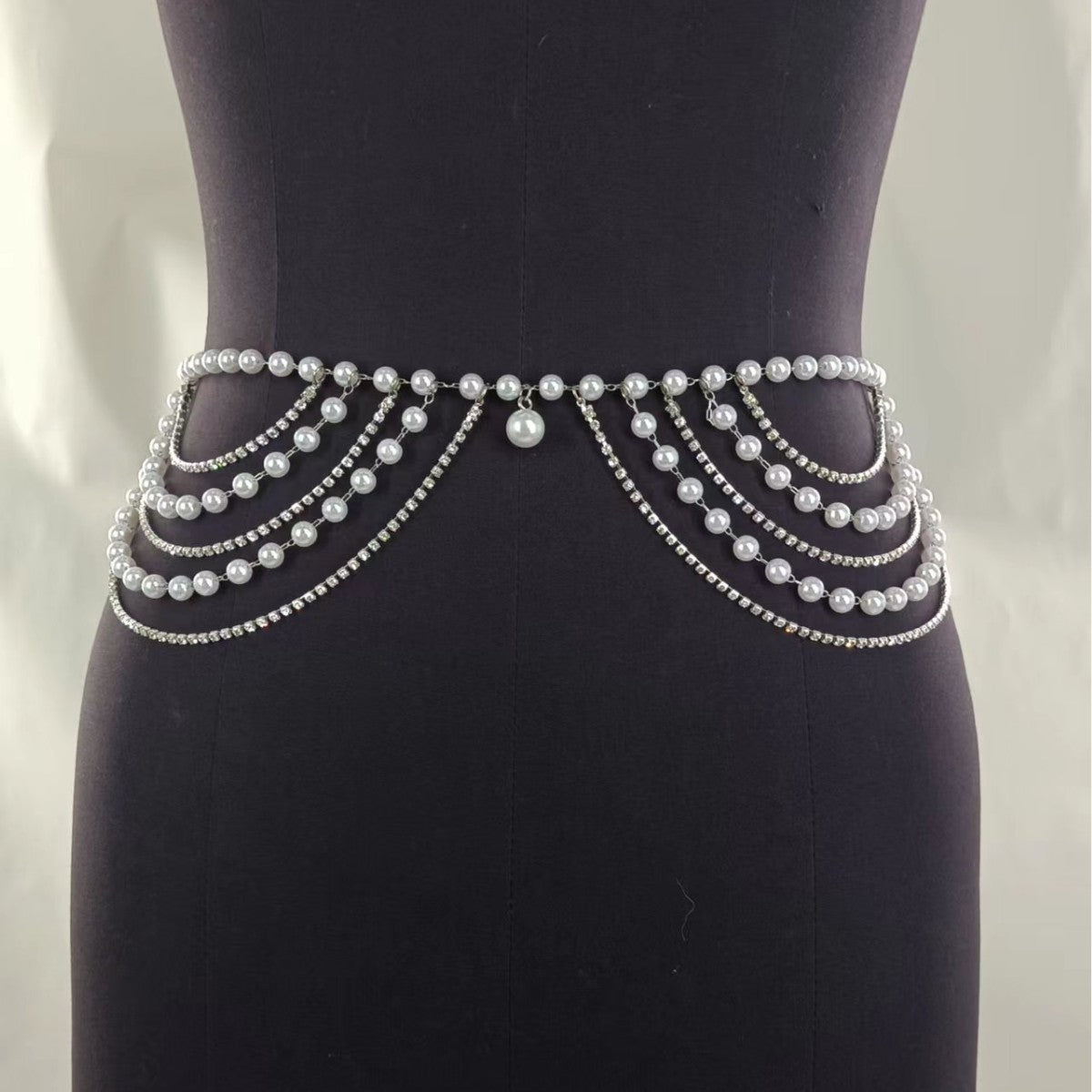 Multi Layer Belly Body Chain Bikini Metal Rave Body Waist Chain -Body Jewelry- Melted Glam LLC