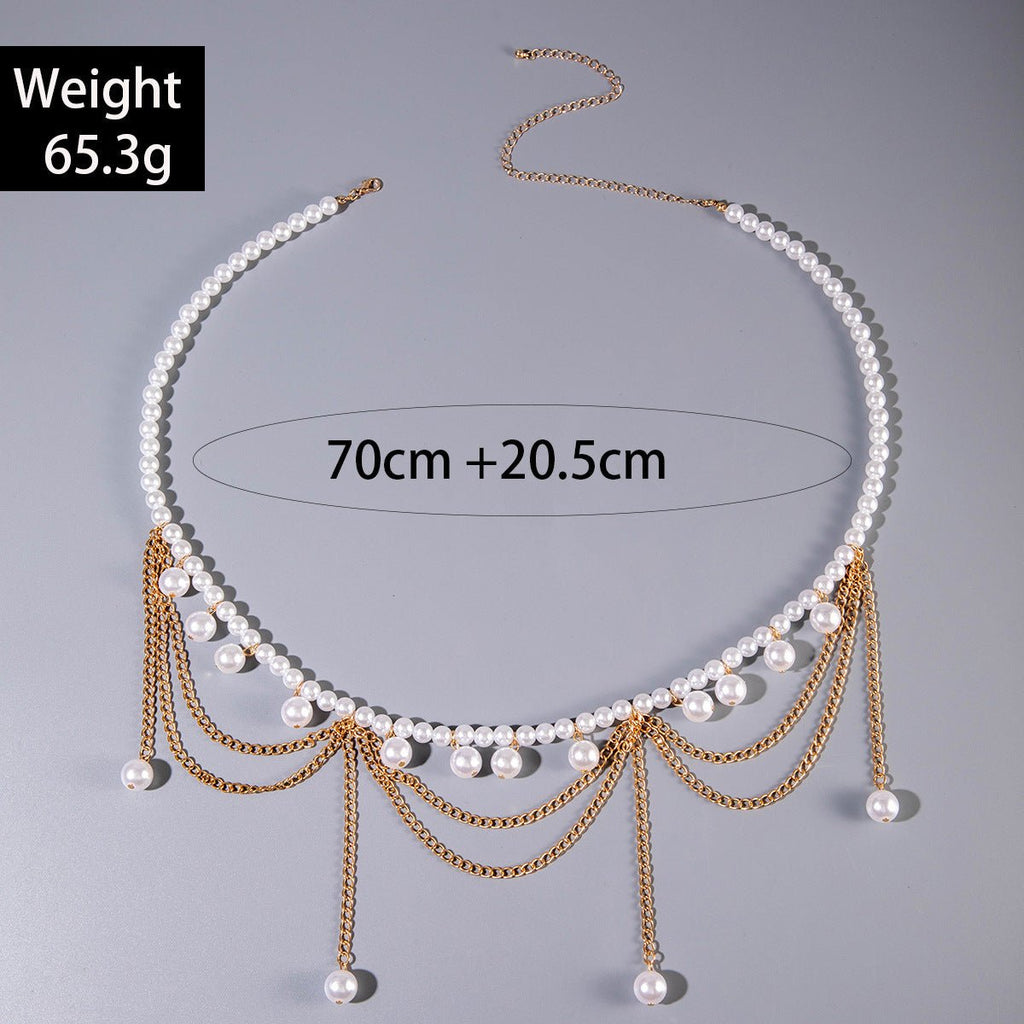 Multi Layer Belly Body Chain Bikini Metal Rave Body Waist Chain -Body Jewelry- Melted Glam LLC