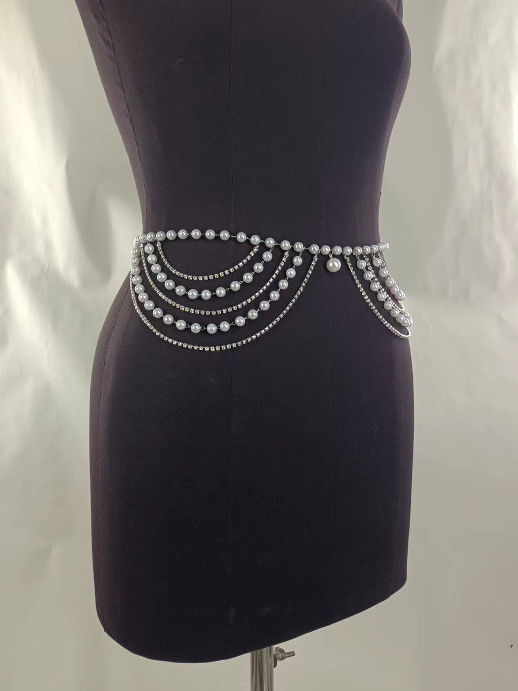 Multi Layer Belly Body Chain Bikini Metal Rave Body Waist Chain -Body Jewelry- Melted Glam LLC