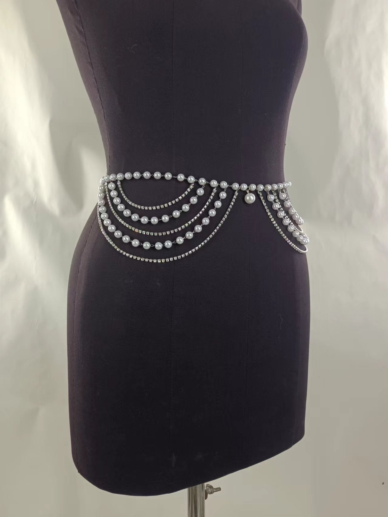 Multi Layer Belly Body Chain Bikini Metal Rave Body Waist Chain -Body Jewelry- Melted Glam LLC