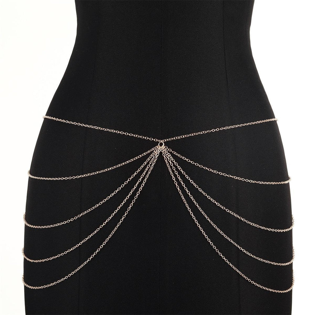 Sexy Multi-Layer Bikini Decoration Waist Chain Body Chain -Body Jewelry- Melted Glam LLC