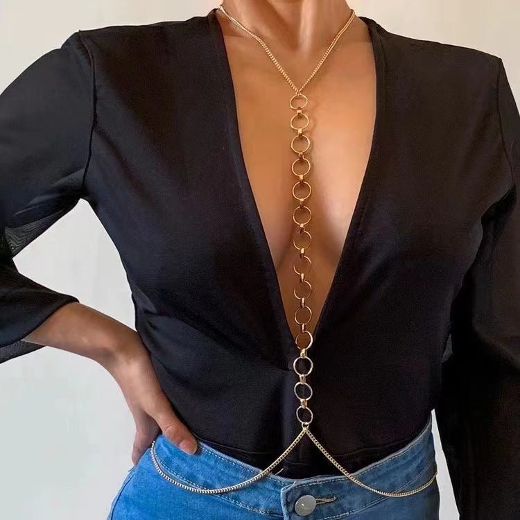 Sexy Layered Waist Chain Bikini Bra Chain Body Jewelry -Body Jewelry- Melted Glam LLC