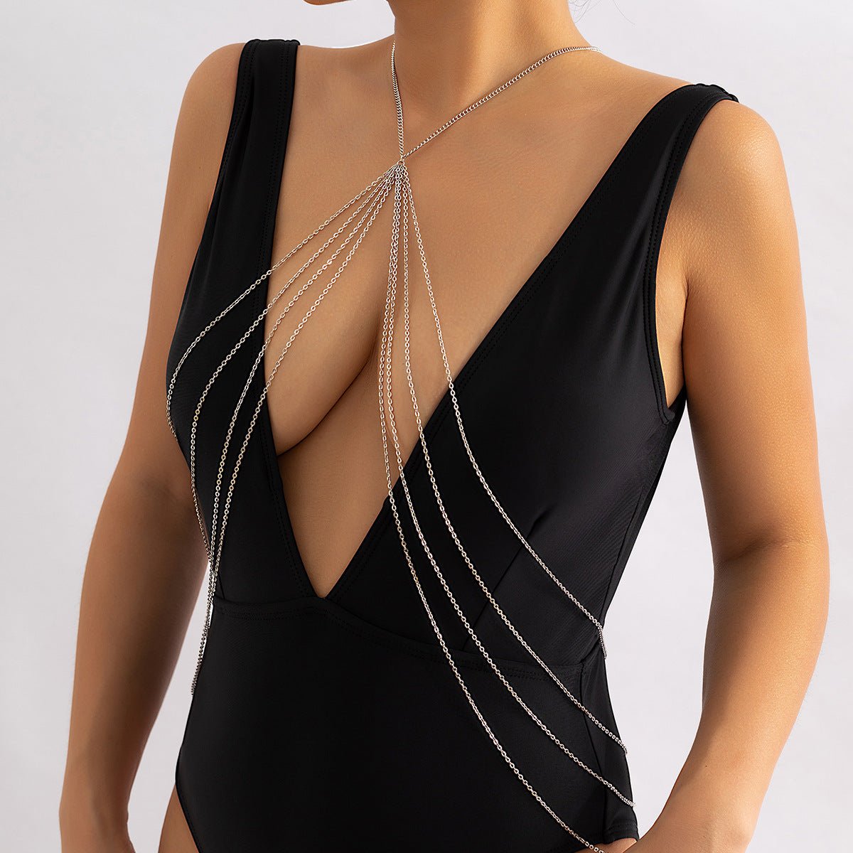 Sexy Chain Fringe Bikini Breast Chain -Body Jewelry- Melted Glam LLC