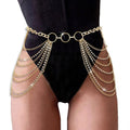 Multi-Layer Waist Chain Rhinestone Tassel Sexy Bikini Chain -Body Jewelry- Melted Glam LLC