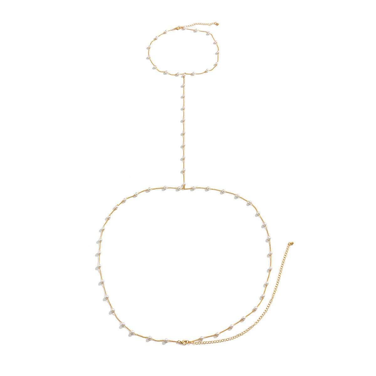 Pearl Charm Bikini Waist Belt Belly Chain -Body Jewelry- Melted Glam LLC