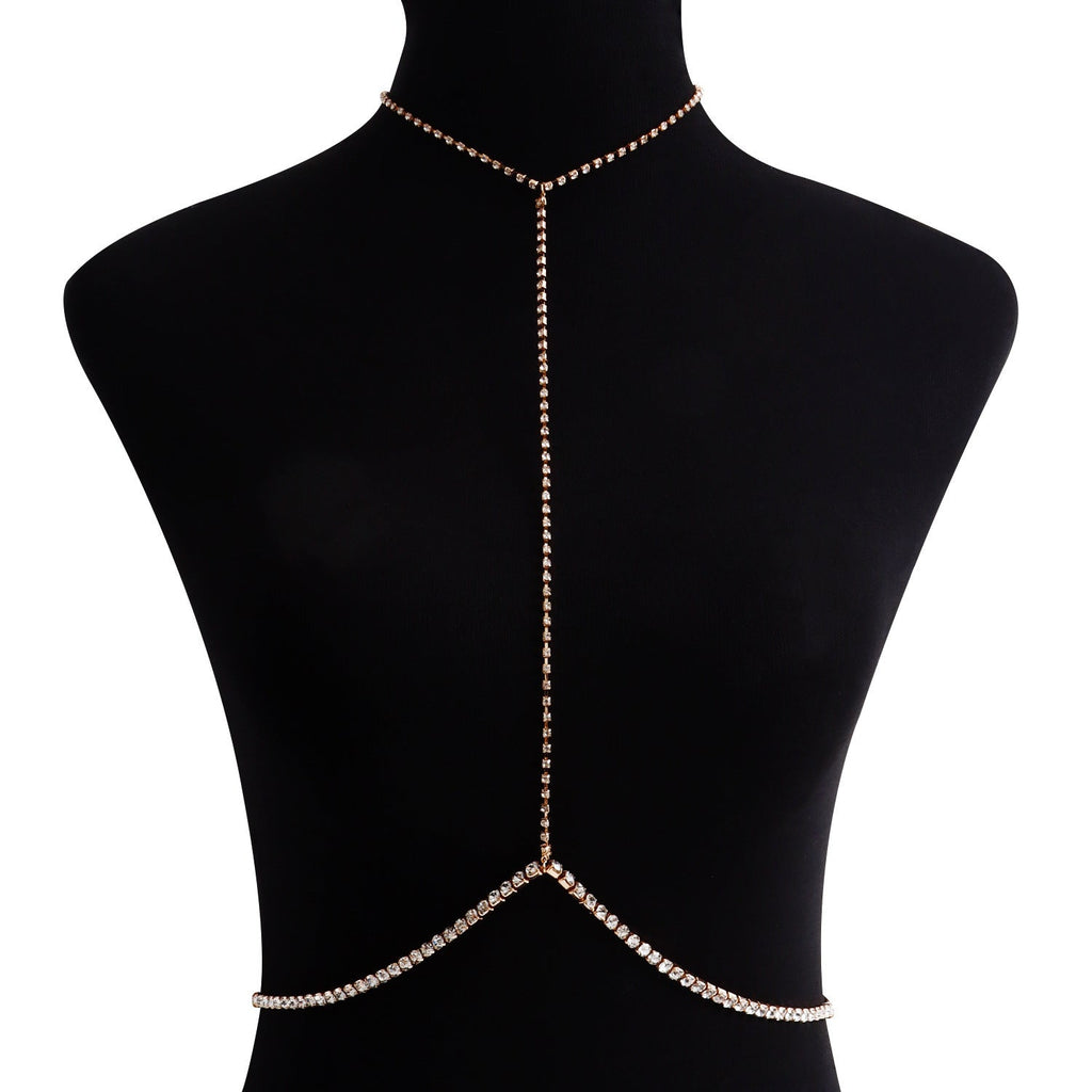 Sexy Body Rhinestone Chain Body Jewelry Multilayer Bikini Waist Chain -Body Jewelry- Melted Glam LLC