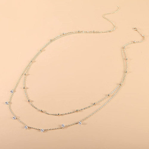 Boho Rhinestone Body Chains Bikini Belly Chain -Body Jewelry- Melted Glam LLC