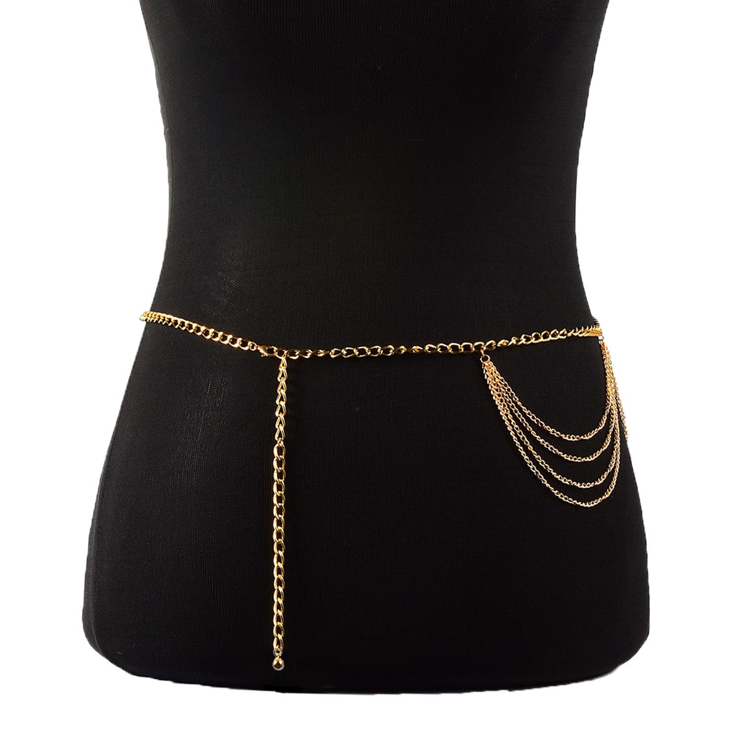 Sexy Beach Bikini Thin Belly Chain Simple Geometric Exaggerated Fringe Waist Chain Jewelry -Body Jewelry- Melted Glam LLC