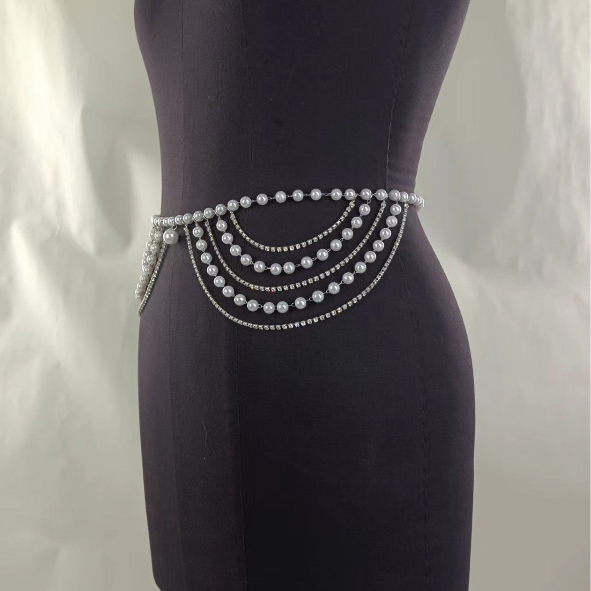 Multi Layer Belly Body Chain Bikini Metal Rave Body Waist Chain -Body Jewelry- Melted Glam LLC