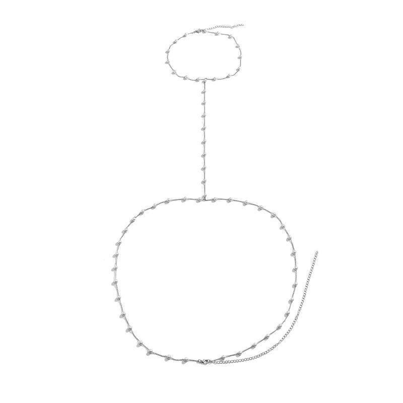 Pearl Charm Bikini Waist Belt Belly Chain Body Jewelry -Body Jewelry- Melted Glam LLC