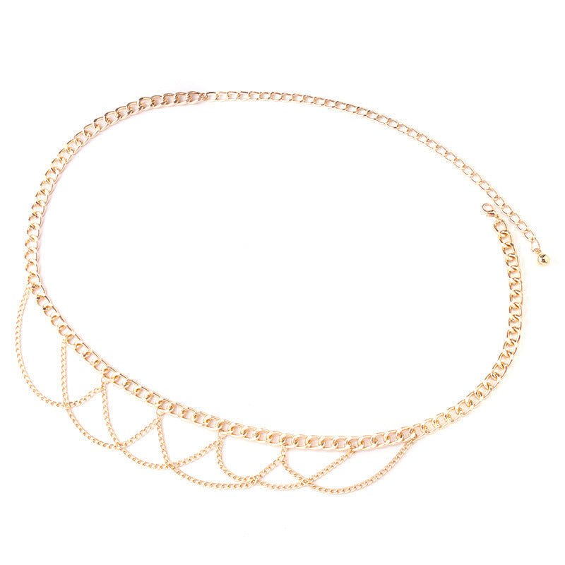 Fashion Multi Layer Belly Body Chain Bikini Metal Rave Body Waist Chain -Body Jewelry- Melted Glam LLC