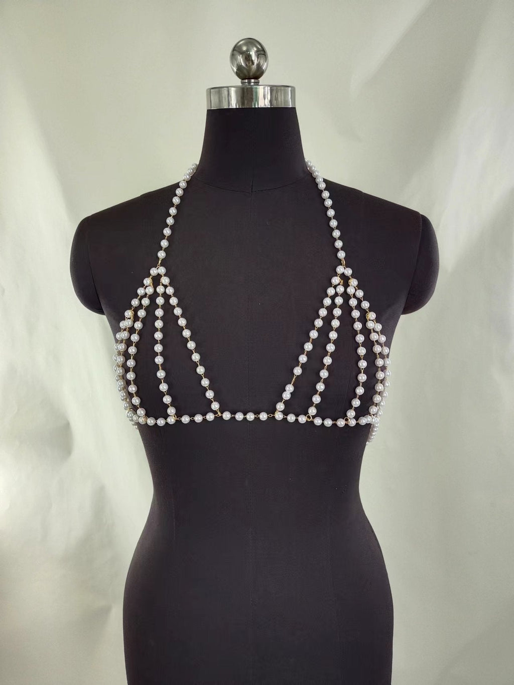 Sexy Beach Bikini Lingeries Bra Pearl body Chain -Body Jewelry- Melted Glam LLC