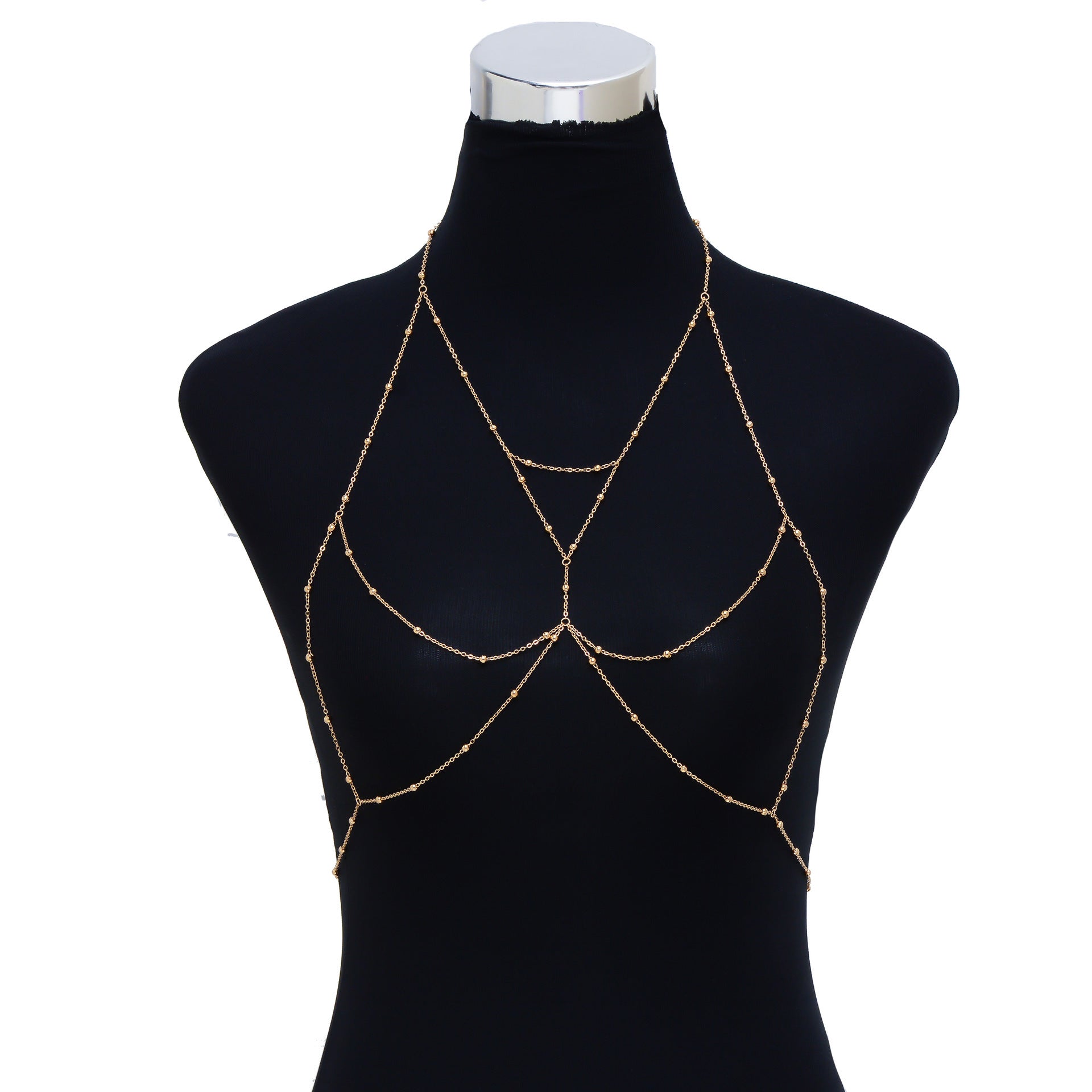 Fashion Waist Sexy Gold Silver Plated Body Chain Bra Bikini Beach Harness Chain -Body Jewelry- Melted Glam LLC