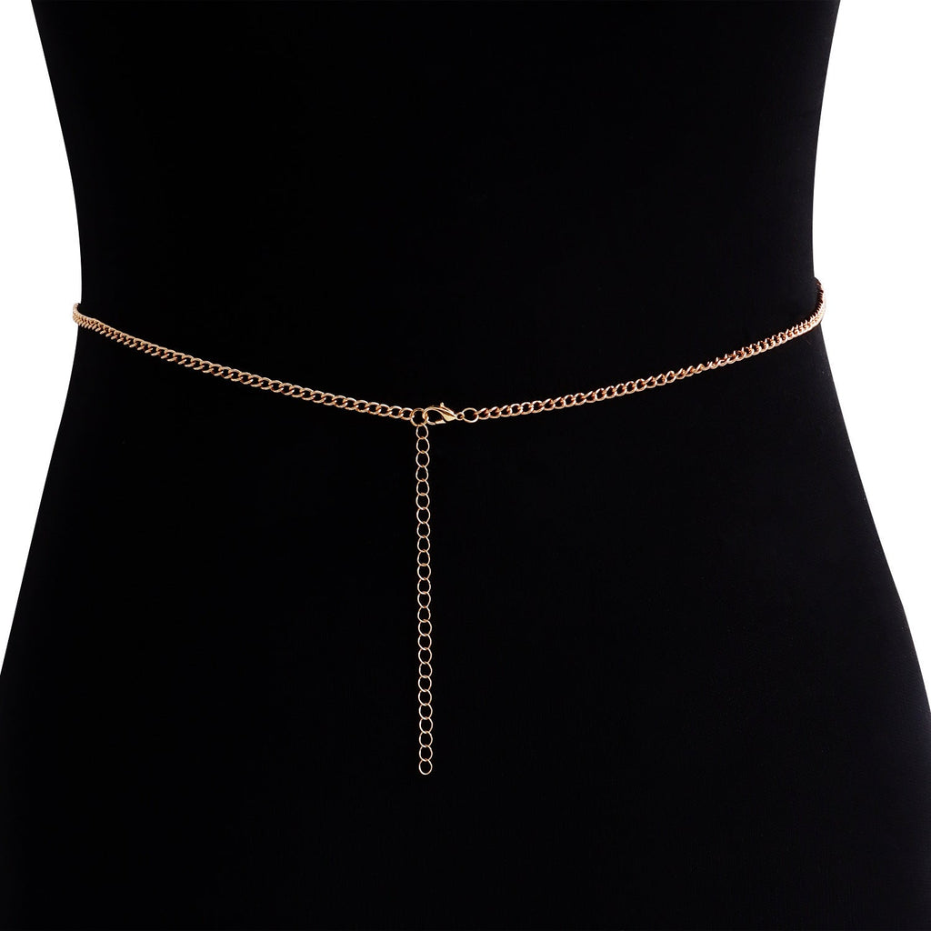 Sexy Body Rhinestone Chain Body Jewelry Multilayer Bikini Waist Chain -Body Jewelry- Melted Glam LLC