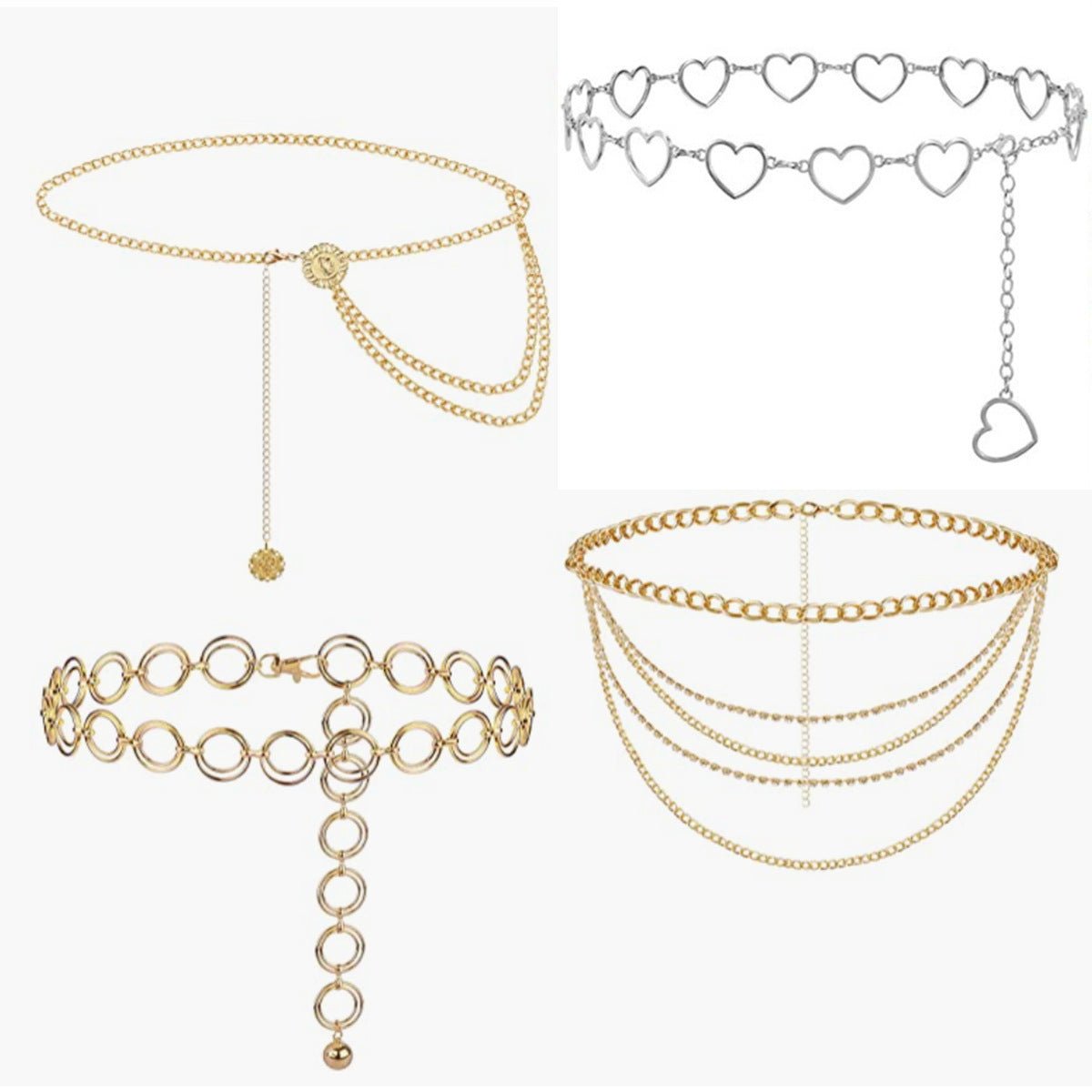 Layered Coin Belly Chain Bikini Belt Chain Gold Coin Tassels Waist Body Jewelry -Body Jewelry- Melted Glam LLC