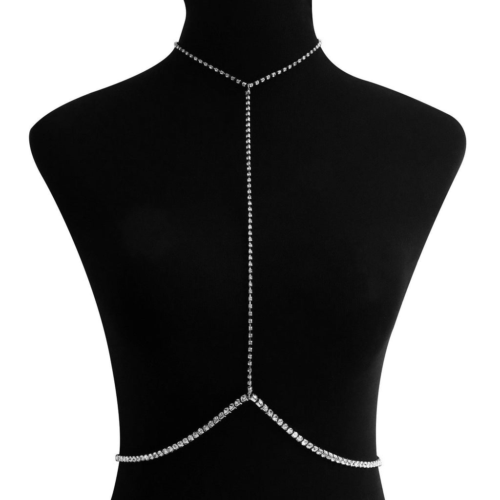 Sexy Body Rhinestone Chain Body Jewelry Multilayer Bikini Waist Chain -Body Jewelry- Melted Glam LLC
