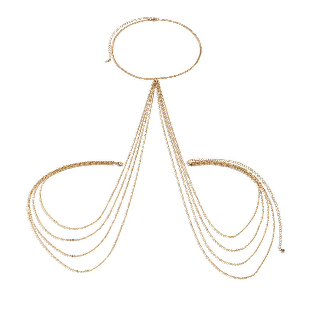 Sexy Chain Fringe Bikini Breast Chain -Body Jewelry- Melted Glam LLC