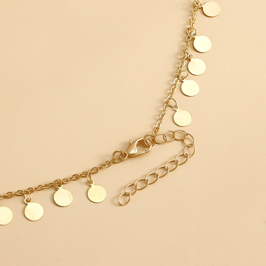 Double Layer Disc Chains Elastic Bandage Thigh Chain -Body Jewelry- Melted Glam LLC