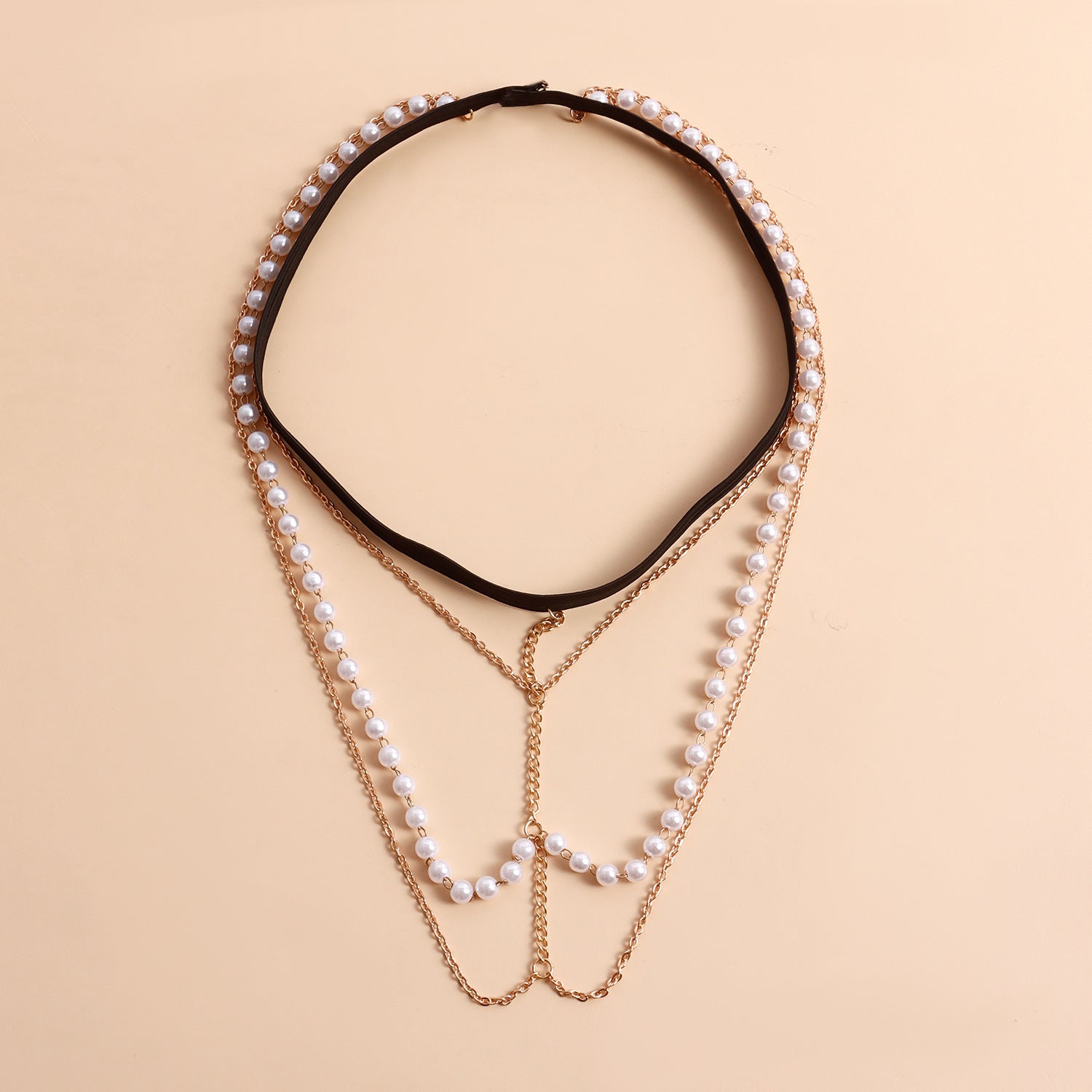 Sexy Beach Body Chain Nightclub Party Multi-layer Pearl Leg Chain -Body Jewelry- Melted Glam LLC