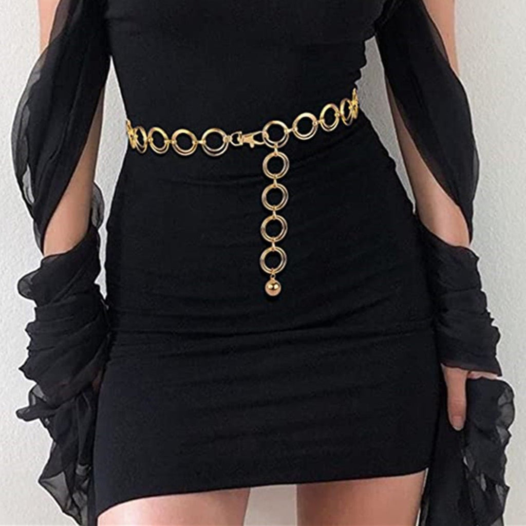 Layered Coin Belly Chain Bikini Belt Chain Gold Coin Tassels Waist Body Jewelry -Body Jewelry- Melted Glam LLC
