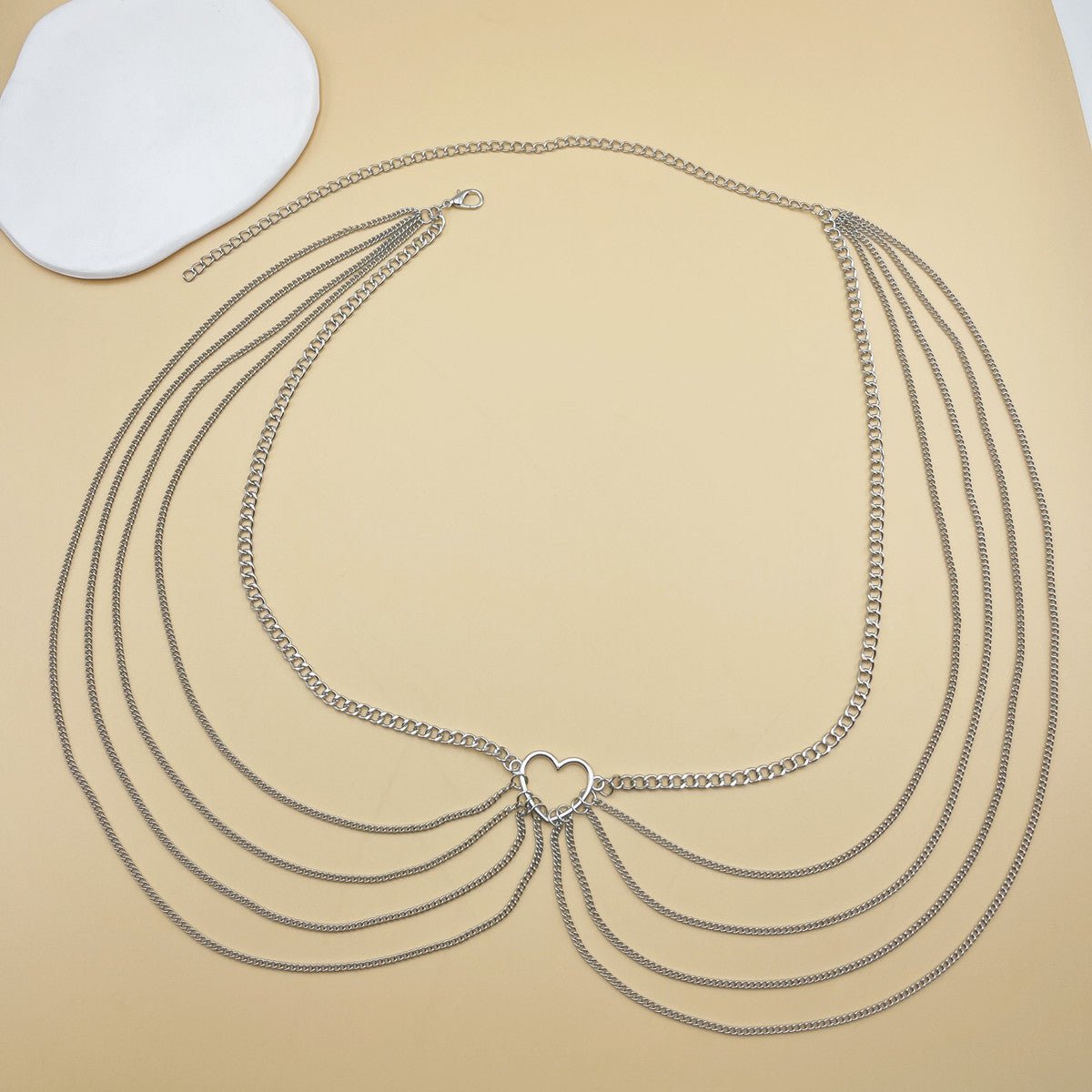 Sexy Beach Bikini Thin Belly Chain Simple Geometric Exaggerated Fringe Waist Chain Jewelry -Body Jewelry- Melted Glam LLC